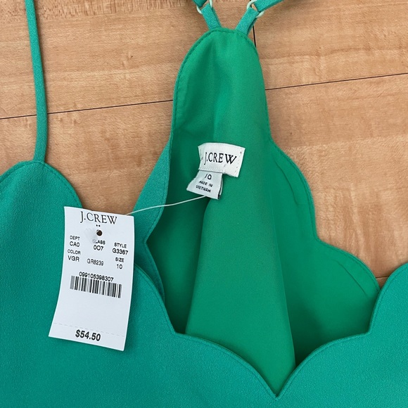 J Crew tank top, scalloped size 10 - Picture 2 of 5